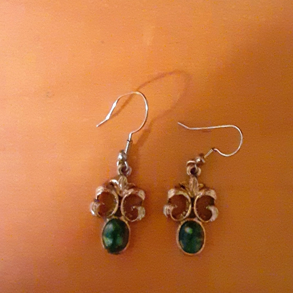 Jade Pierced Earings